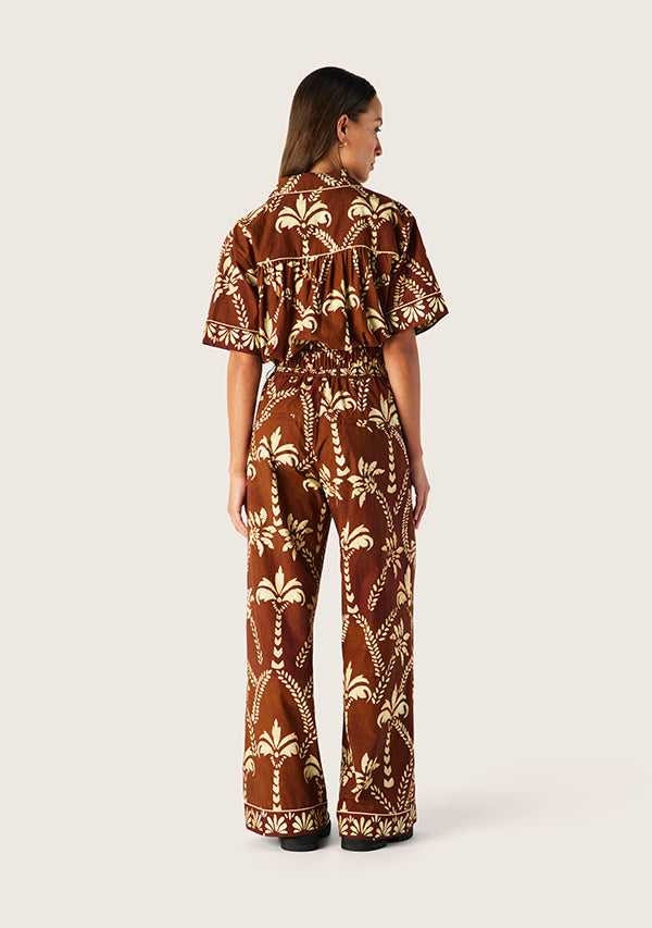 Deia Print Tie Front Shirt