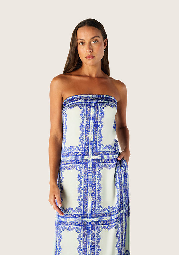 Jordi Strapless Midi Dress