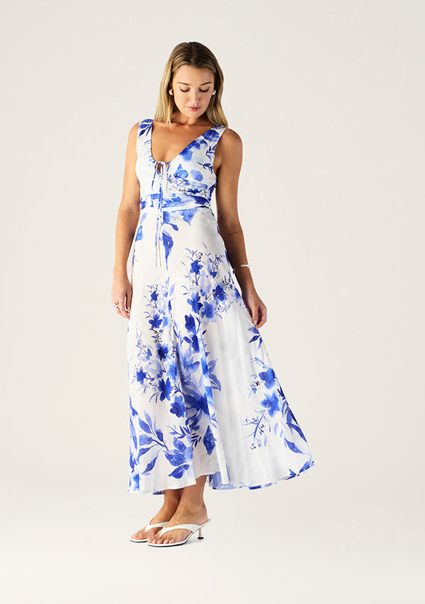 Isola Print Midi Dress