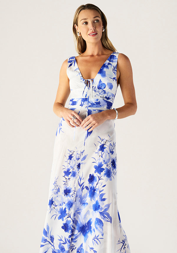 Isola Print Midi Dress