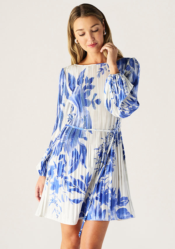 Isola Plisse Mini Dress