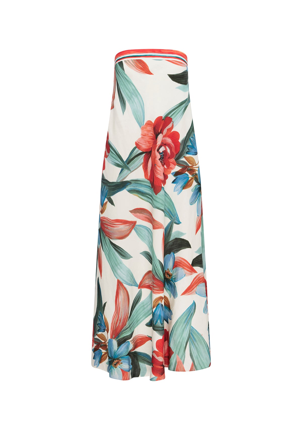 Fiorina Print Strapless Dress