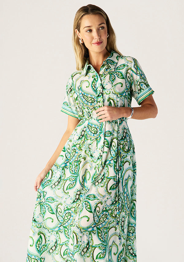 Tara Print Shirt Dress