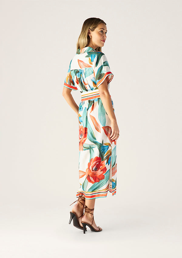 Fiorina Print Shirt Dress