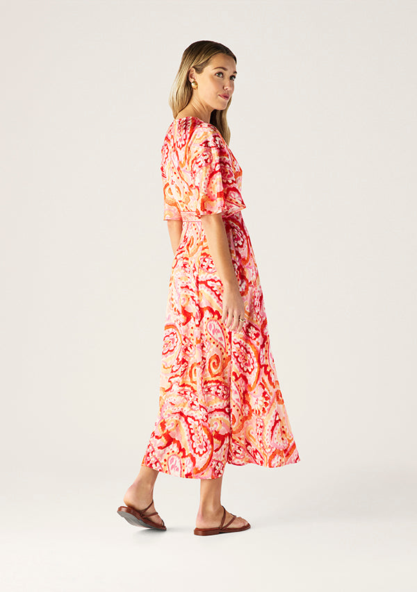 Serena Print Midi Dress