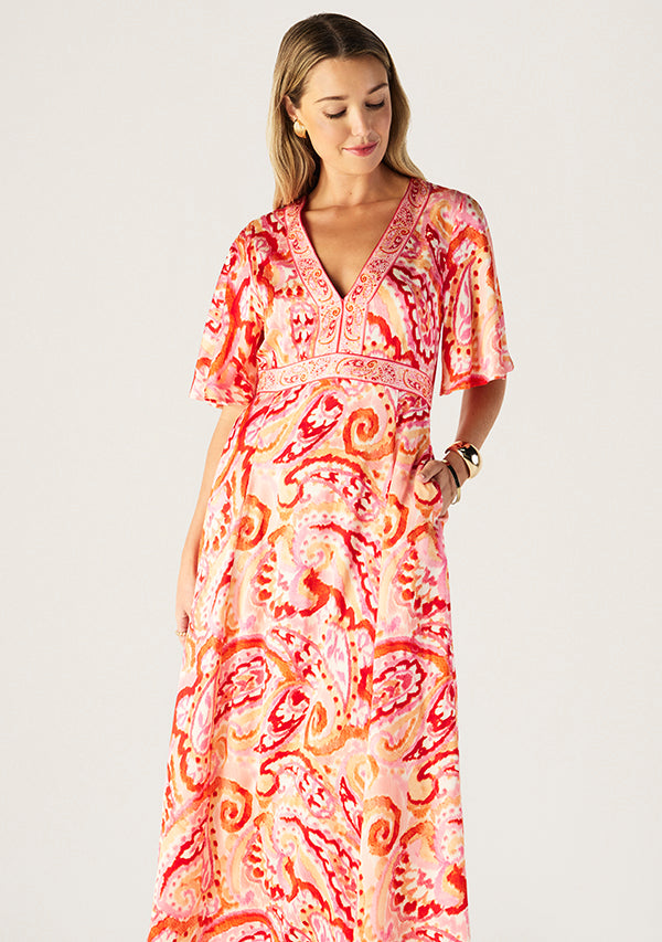 Serena Print Midi Dress