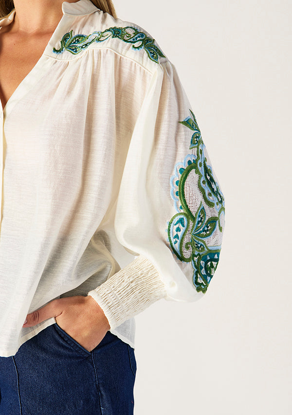 Porto Embroidery Blouse