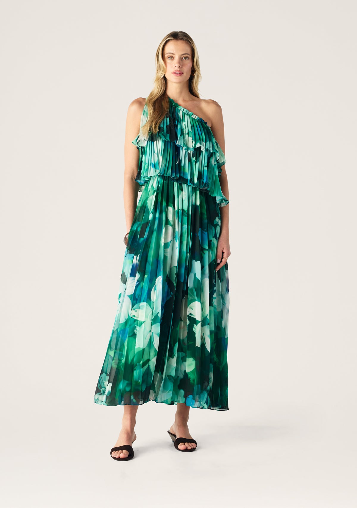 Verdant Print One Shoulder