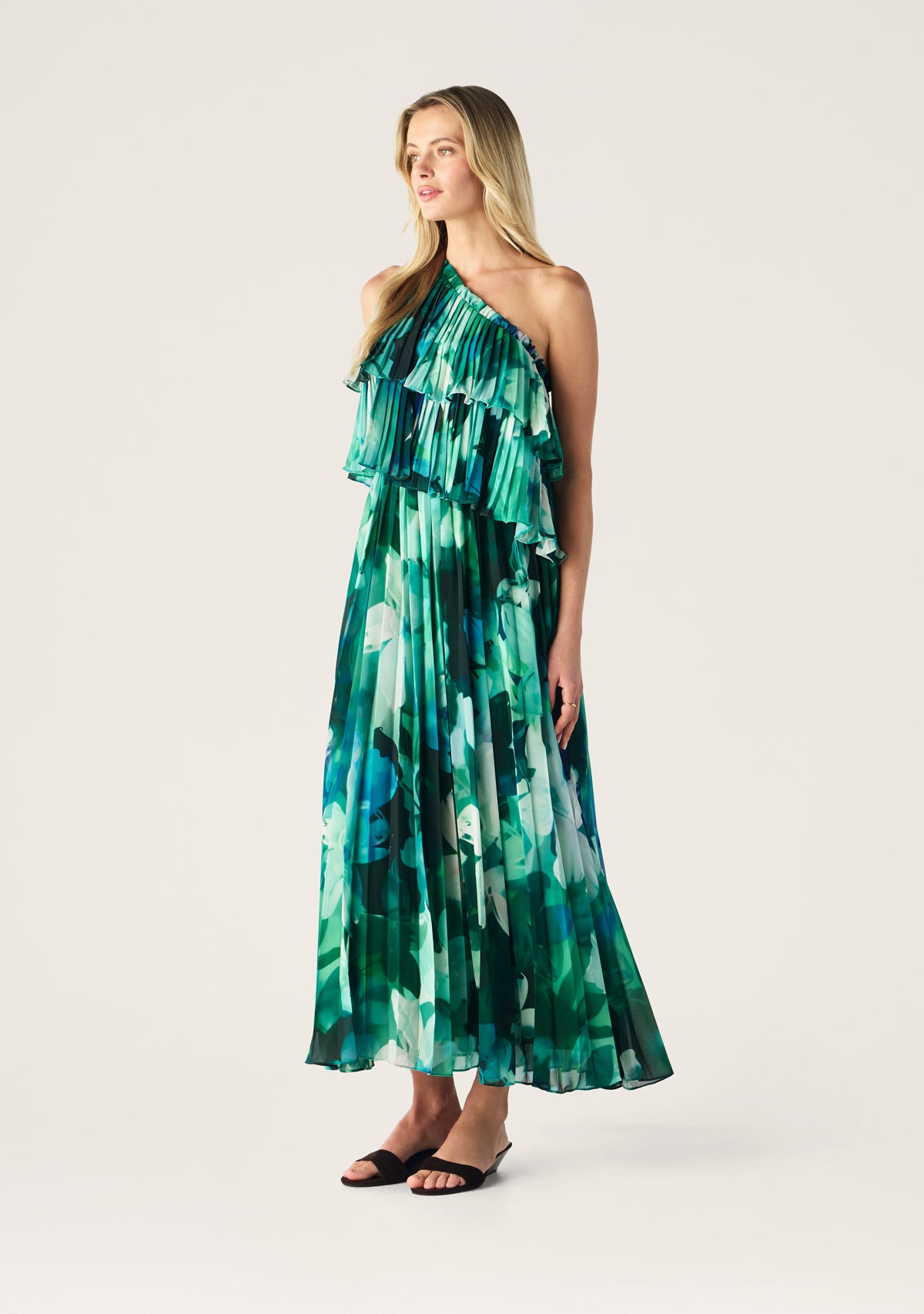 Verdant Print One Shoulder
