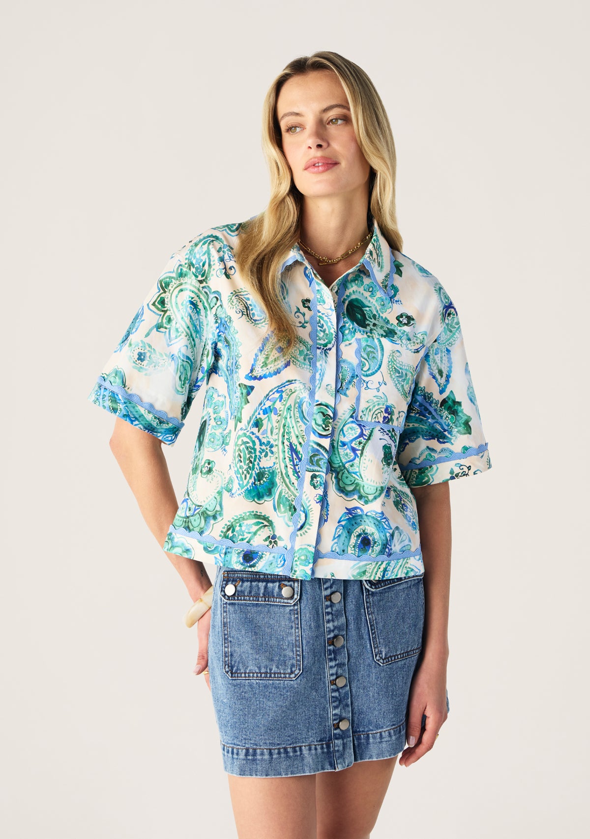 Opaline Print Shirt