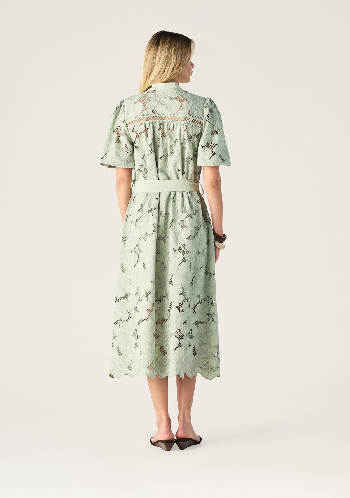 Whisper Embroidery Shirt Dress