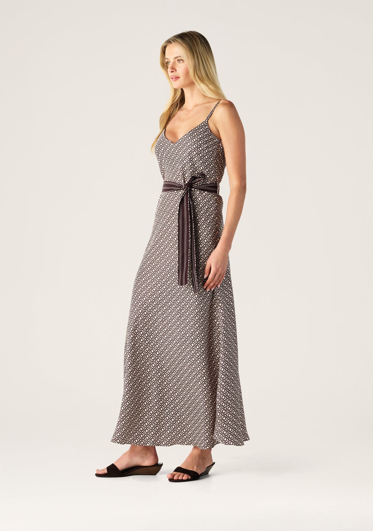 Prismic Print Strappy Dress