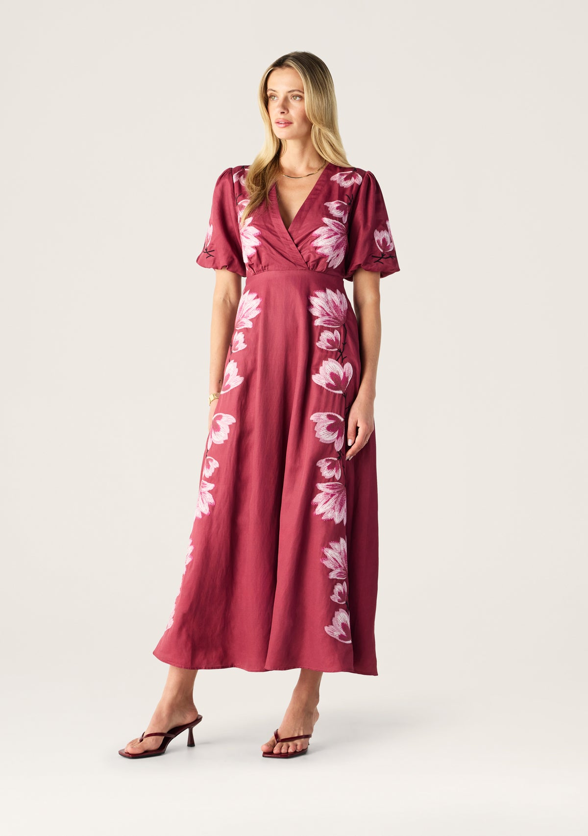 Lilou Embroidery Maxi Dress