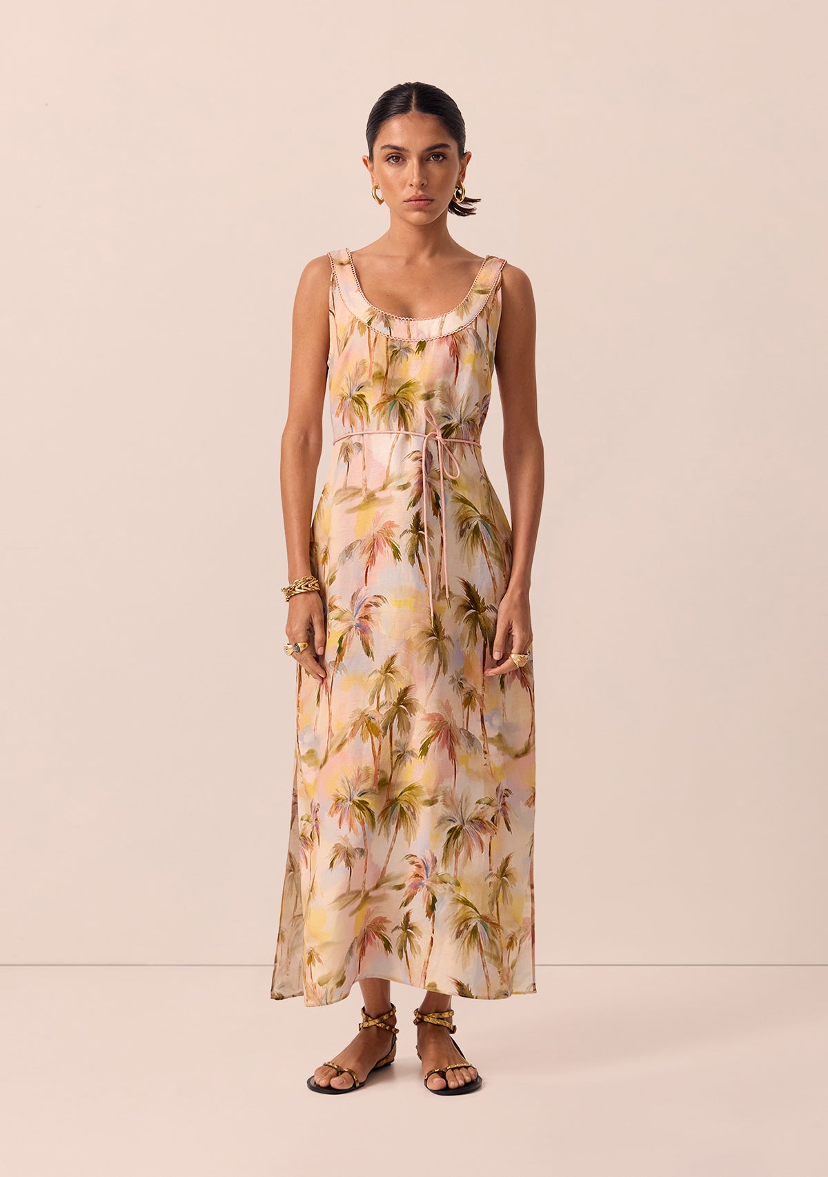 Pink Paradise Midi Dress