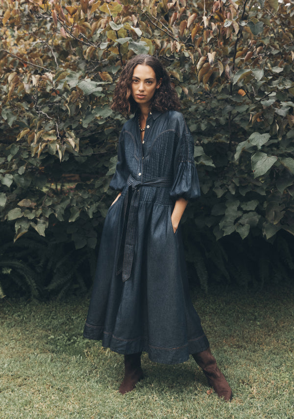 Cleo Denim Shirt Dress