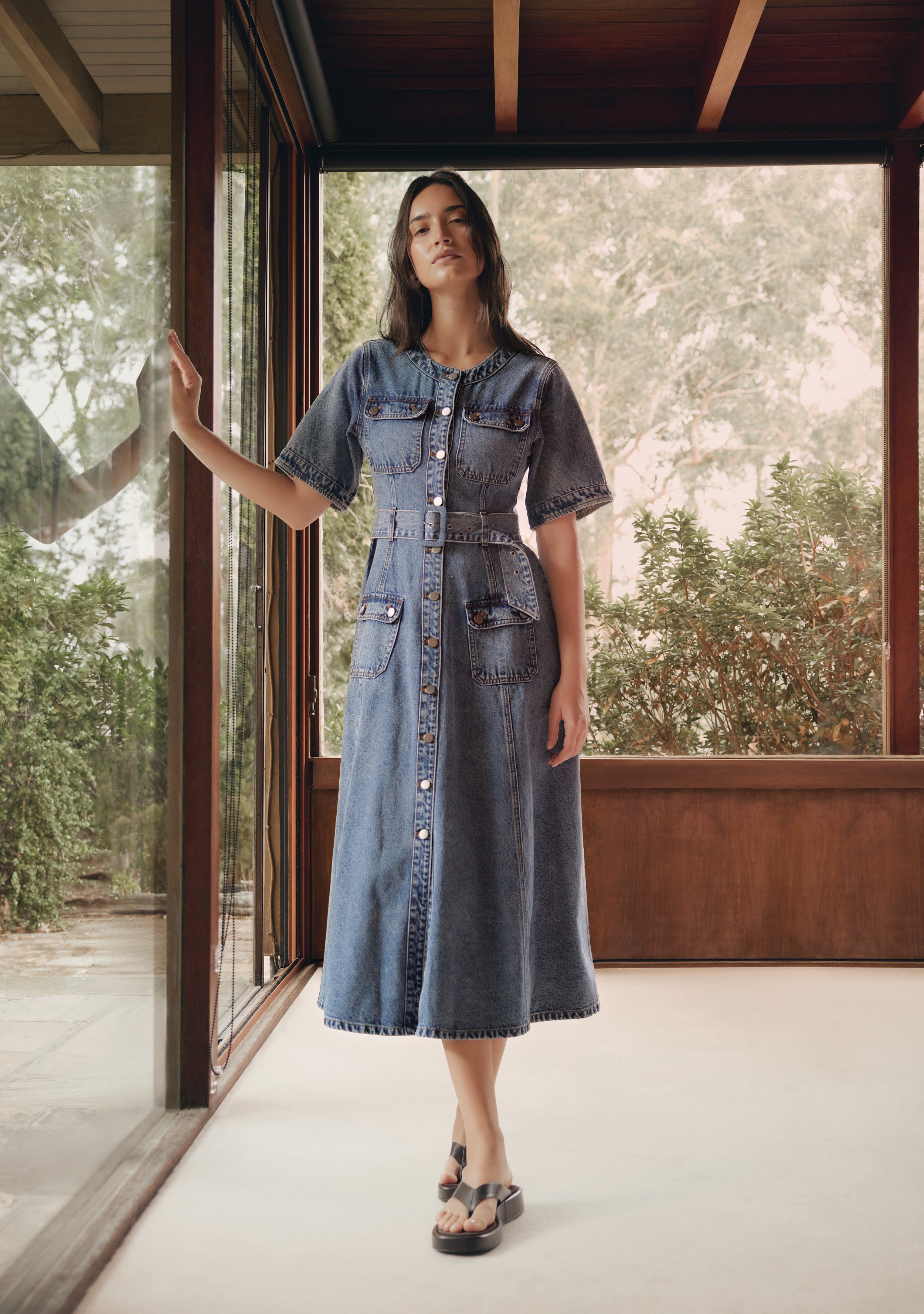 Aveline Denim Dress