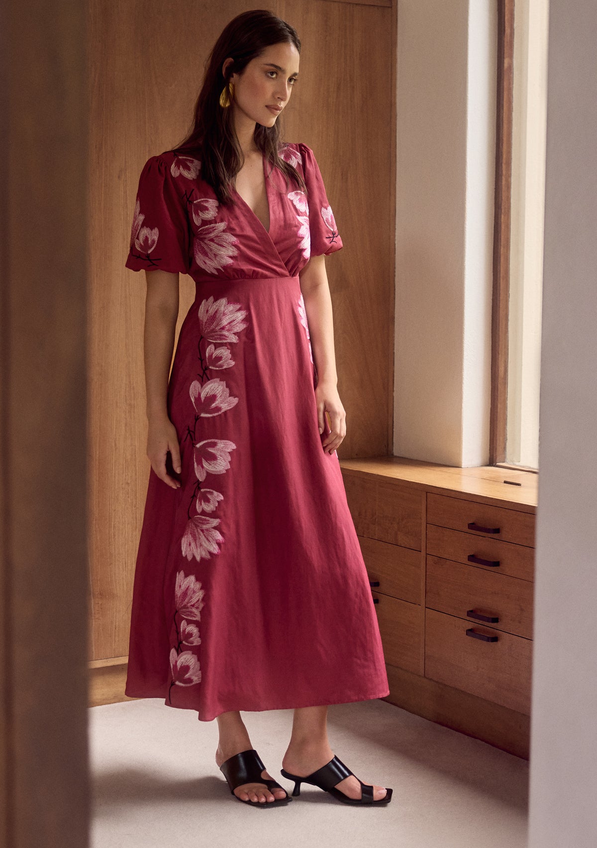 Lilou Embroidery Maxi Dress