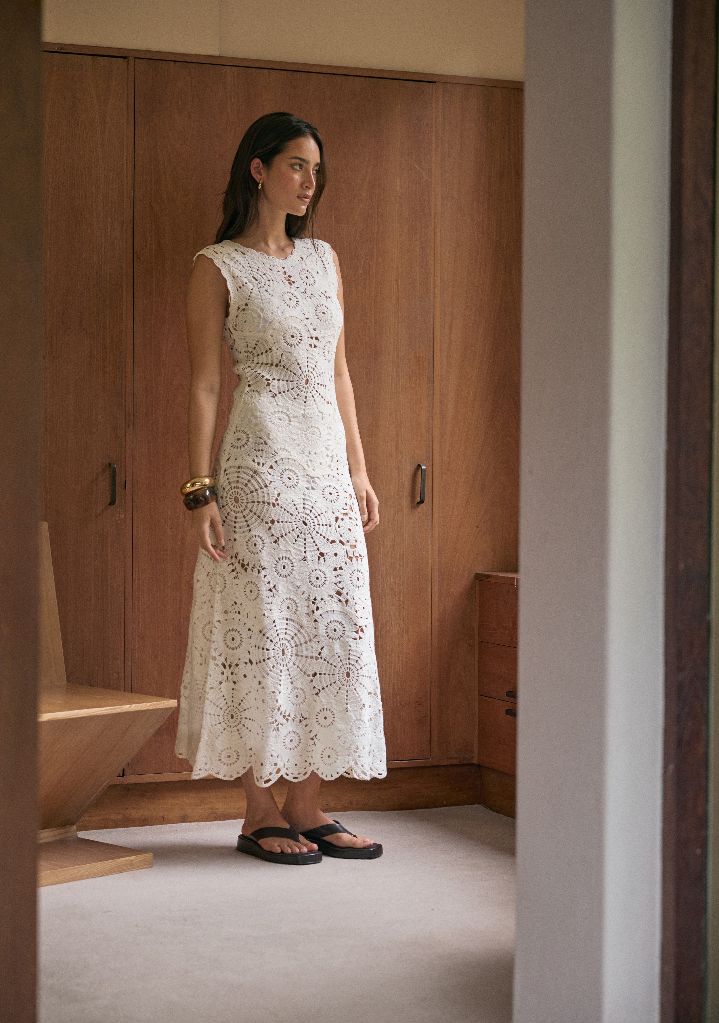 Anouk Crochet Maxi Dress