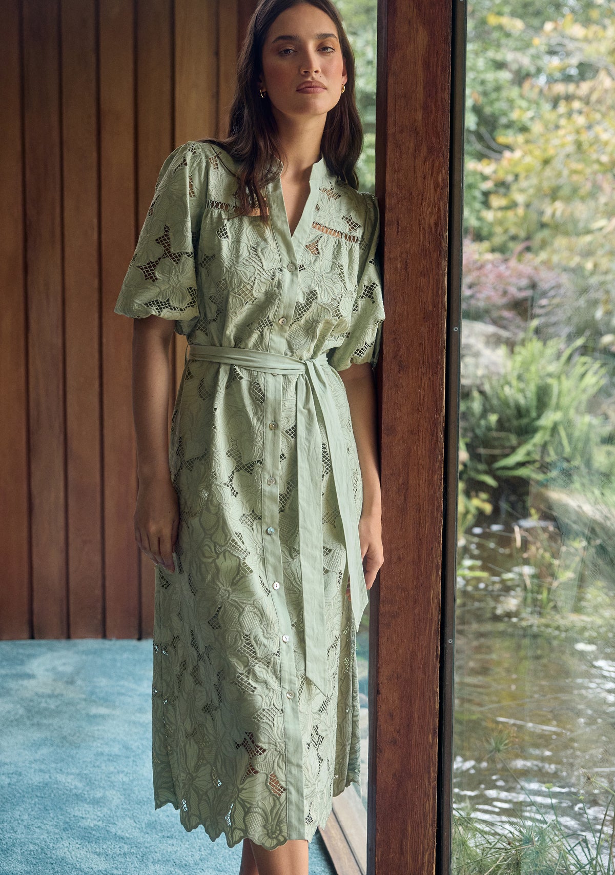 embroidered shirt dress Whisper Embroidery Casual Lace Wedding Dresses Designed to slip on Introducing my latest bridesmaid Color:dream of fleur print