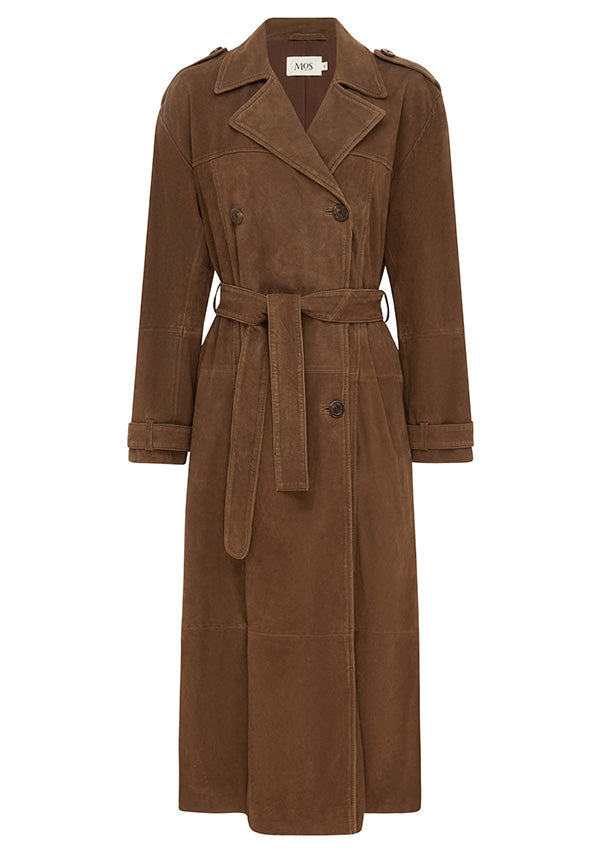 Natalie Suede Trench