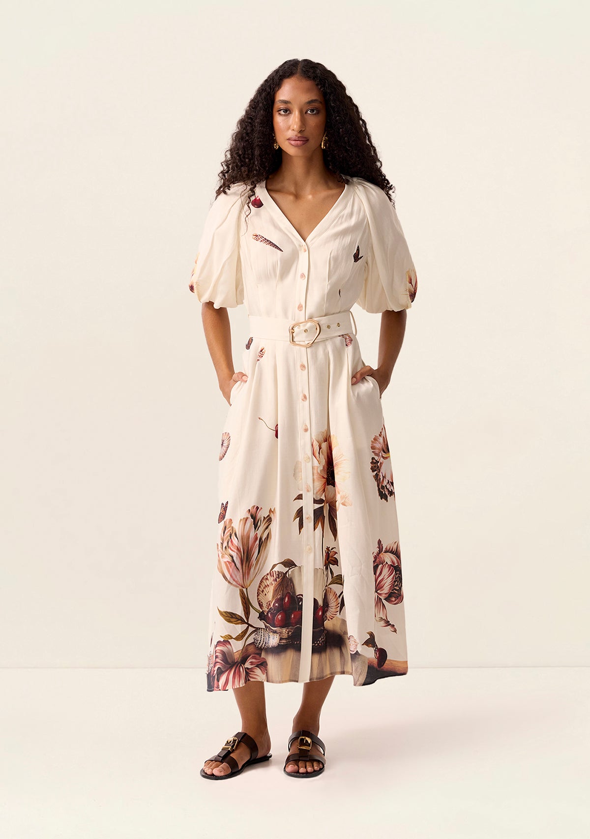 Cerise Midi Dress