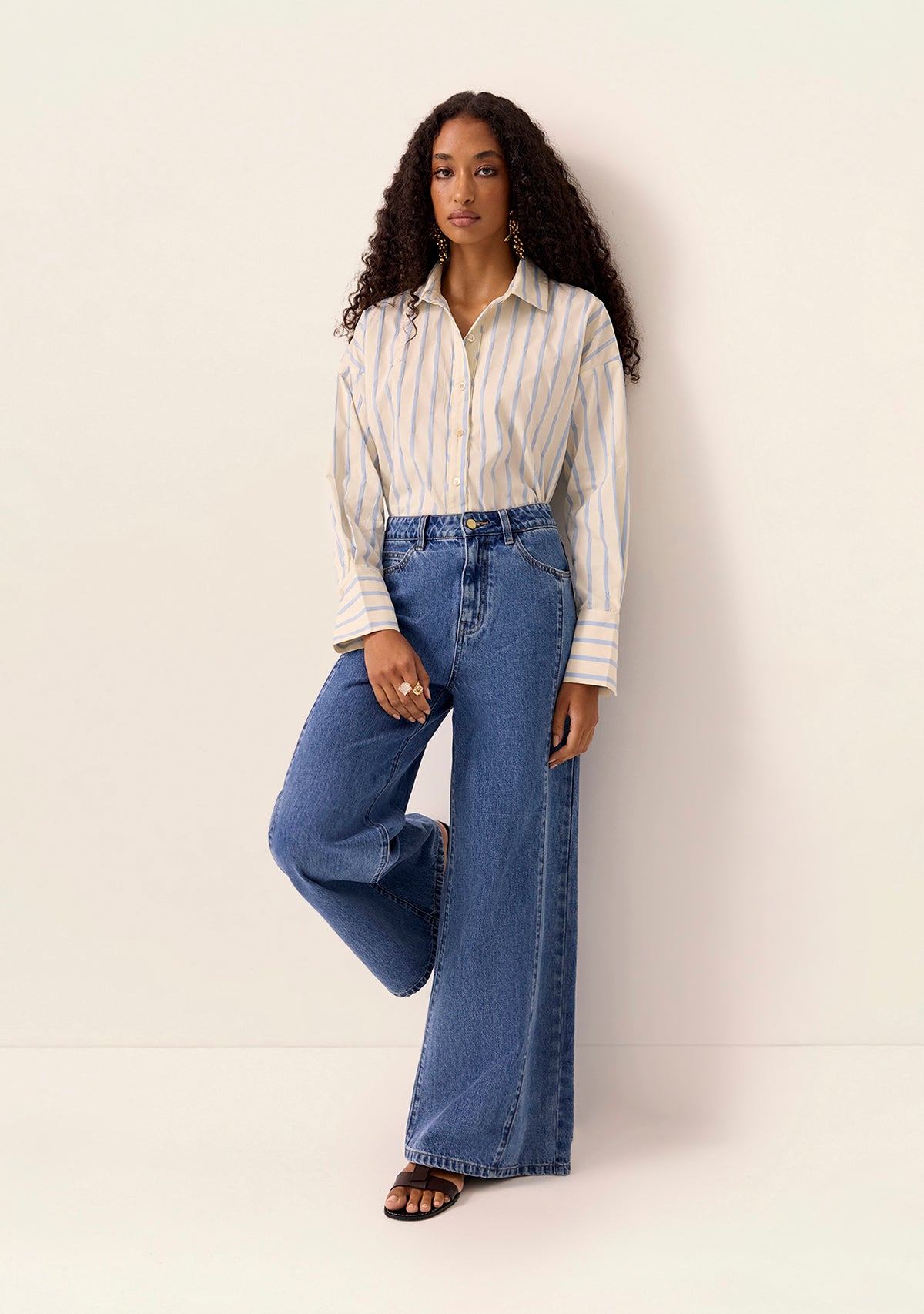 Elma Denim Wide Leg Pants