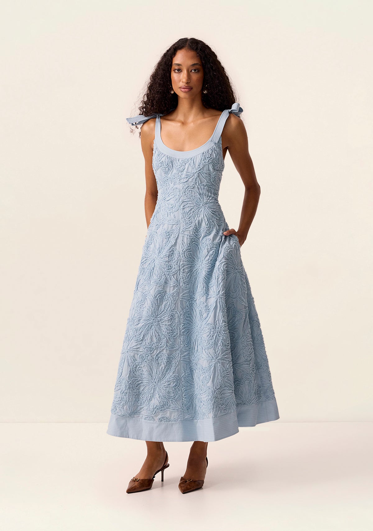 Blossom Strappy Midi Dress