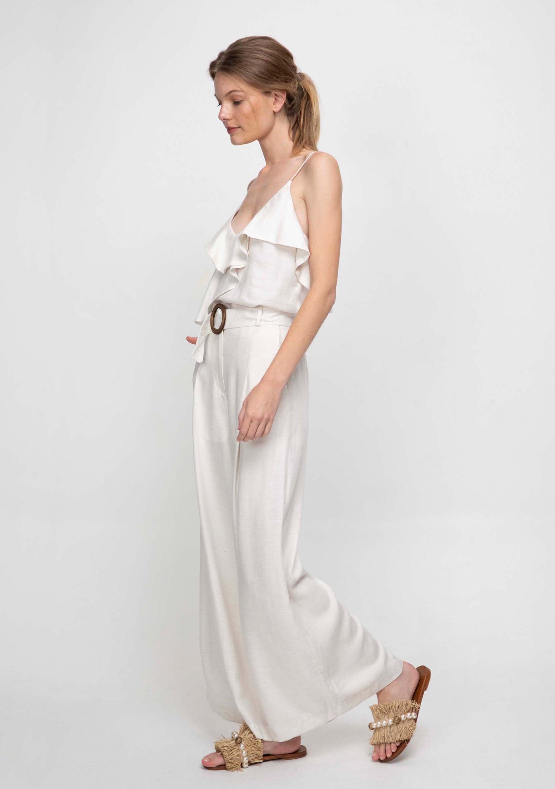 Sahara Top Ivory Side