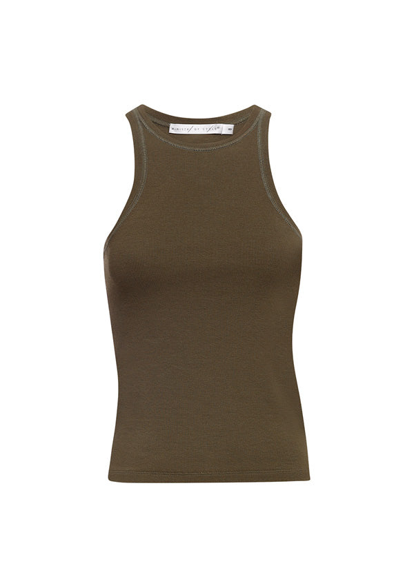 Maverick High Neck Tank Top