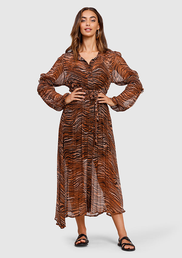 Tigress Smocked Maxi Dress