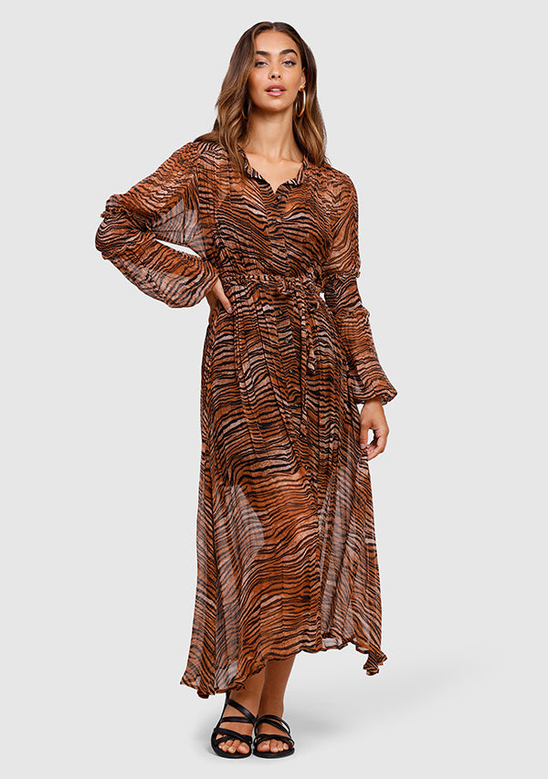 Tigress Smocked Maxi Dress