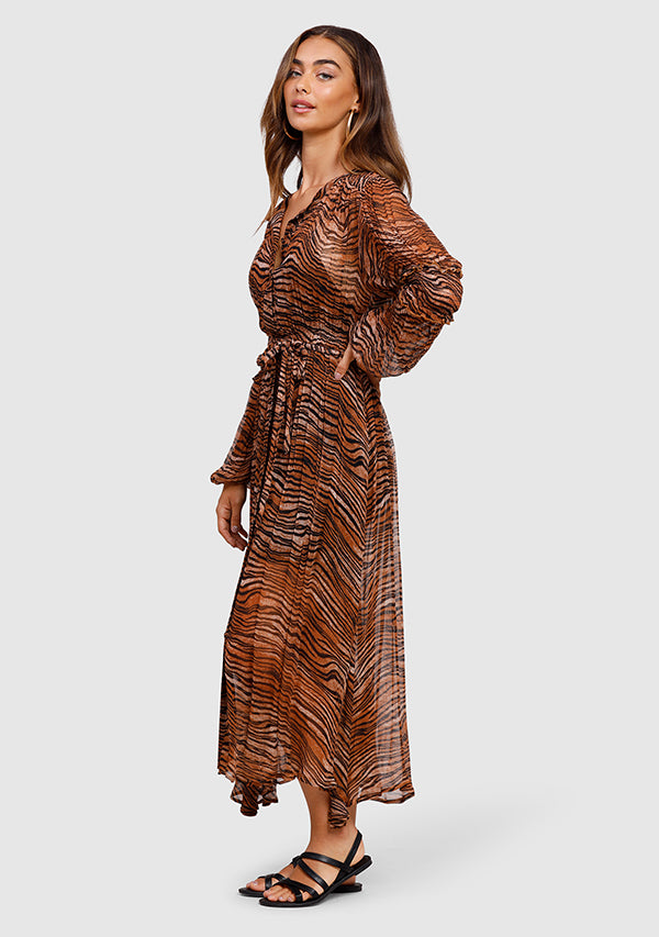 Tigress Smocked Maxi Dress