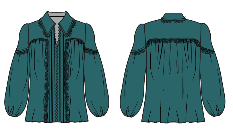 In Bloom Long Sleeve Blouse