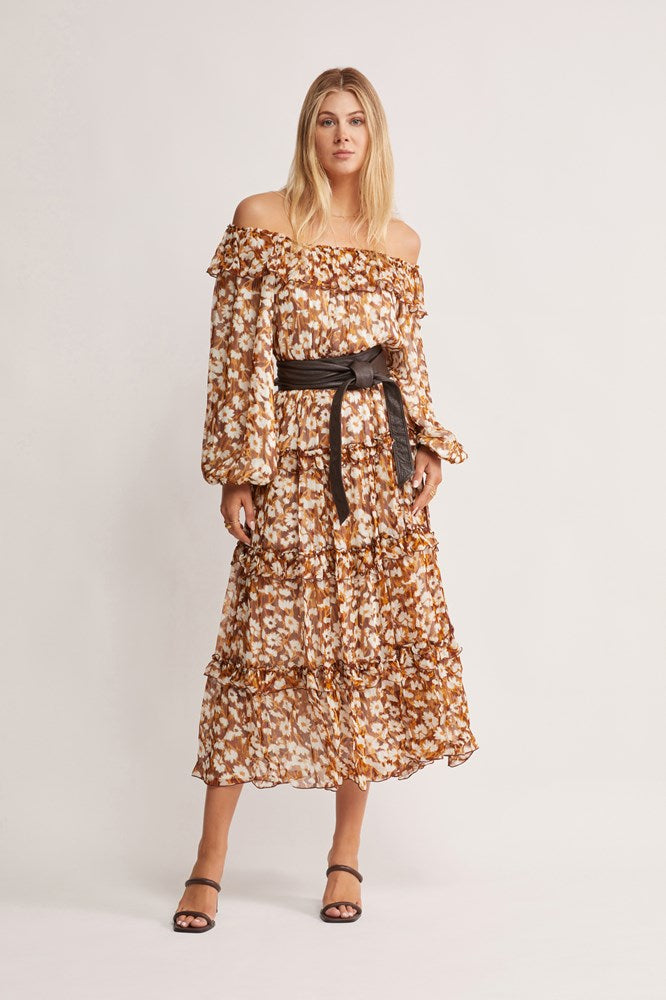 Desert Floral Midi Dress