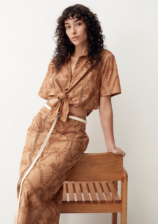 Alicia Tie Front Shirt