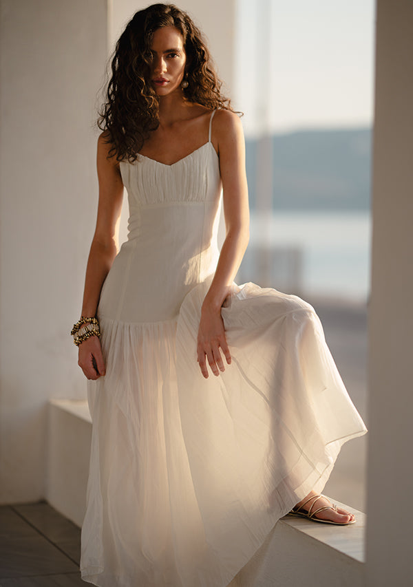Serafina Linen Maxi Dress