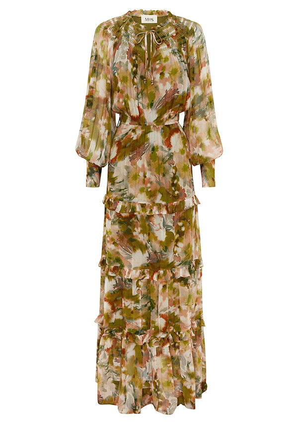 Abstract Botanica Midi Dress