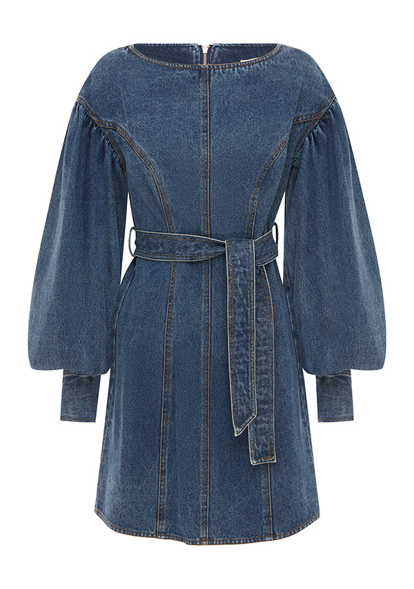 Waterlily Denim Mini Dress