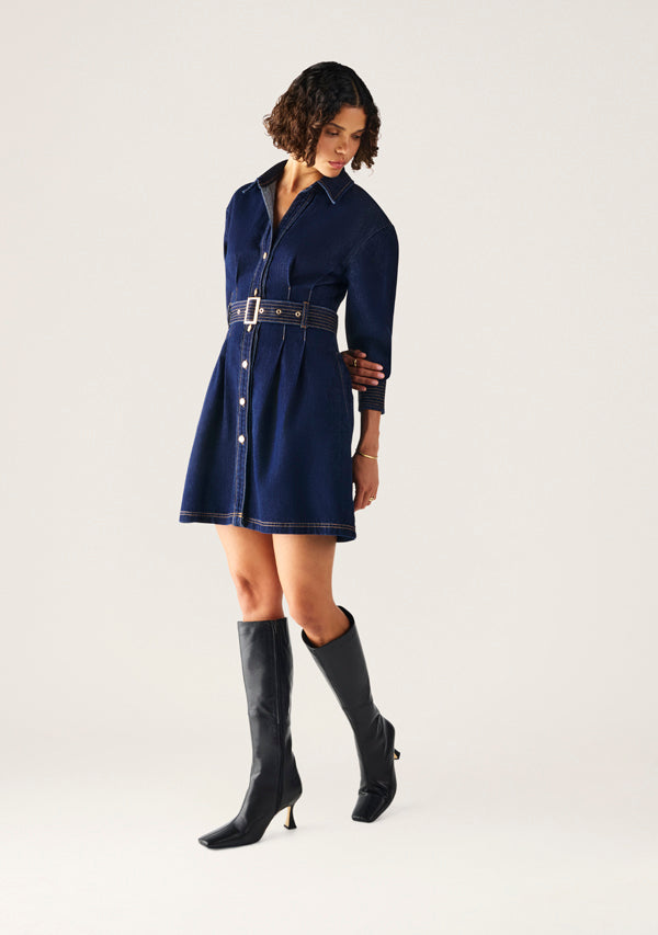 Sia Denim Mini Dress - Pre Order