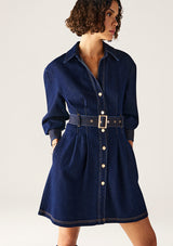 Sia Denim Mini Dress - Pre Order