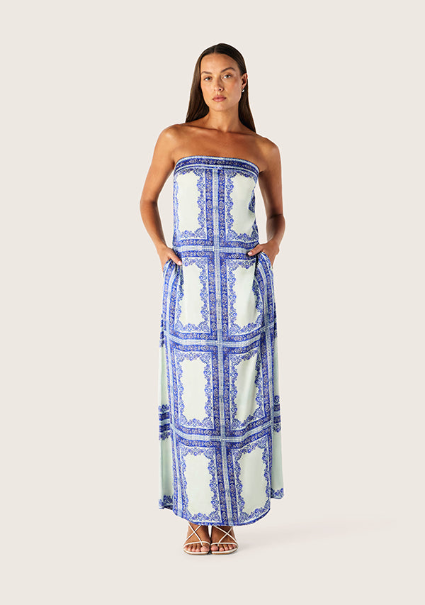 Jordi Strapless Midi Dress