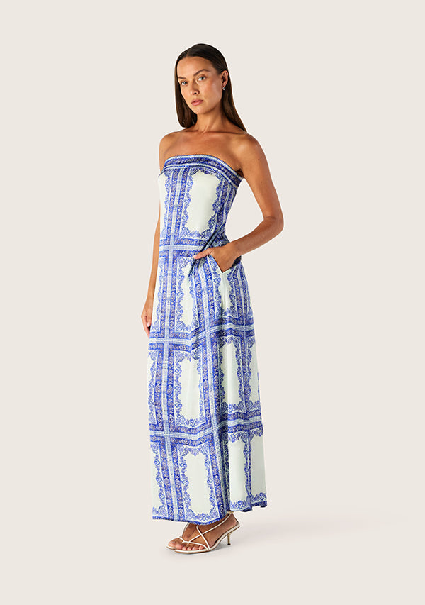 Jordi Strapless Midi Dress
