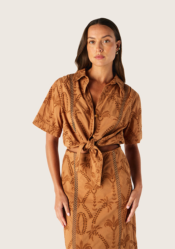 Alicia Tie Front Shirt