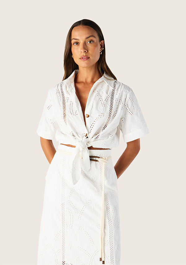 Alicia Tie Front Shirt