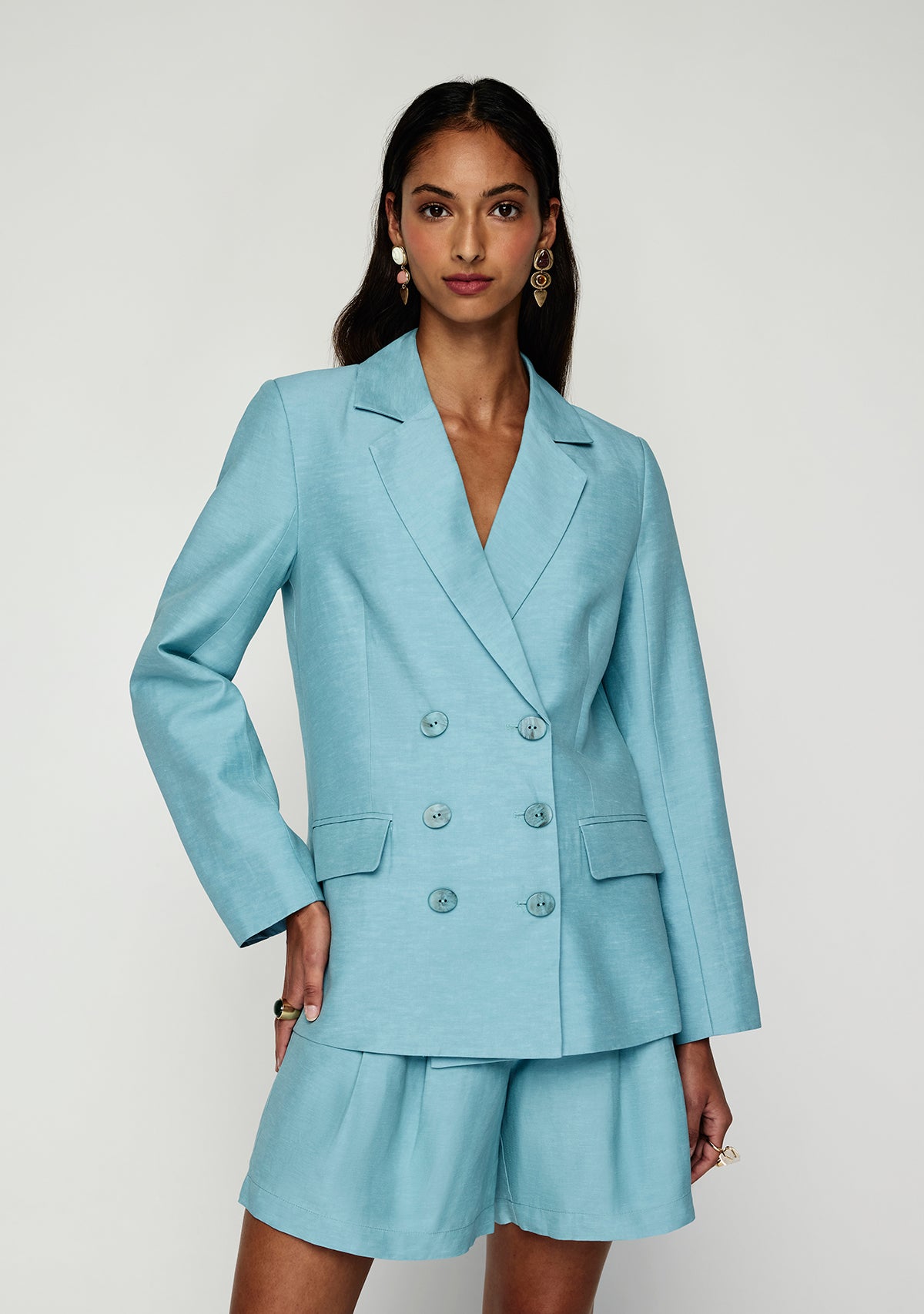 Serafina Linen Blazer