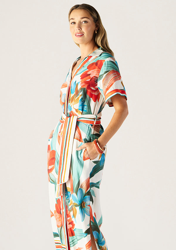 Fiorina Print Shirt Dress