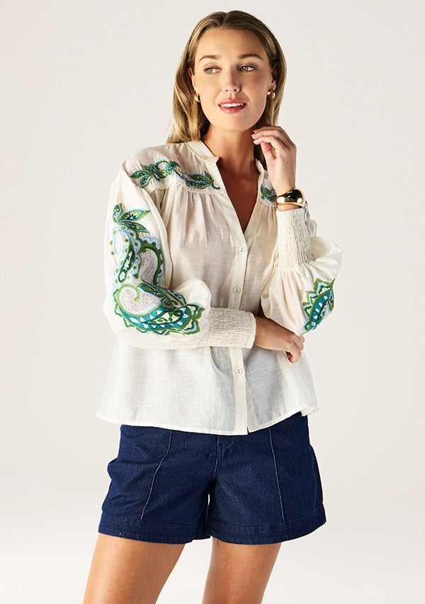 Porto Embroidery Blouse
