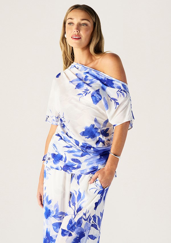 Isola Print Off Shoulder Top