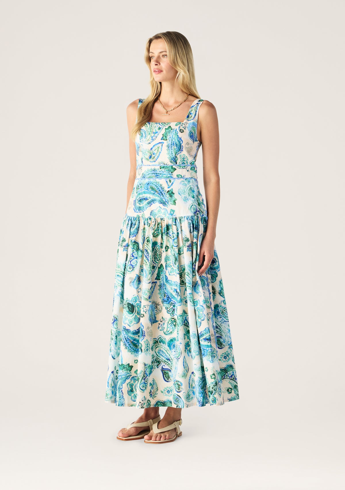 Opaline Print Maxi Dress