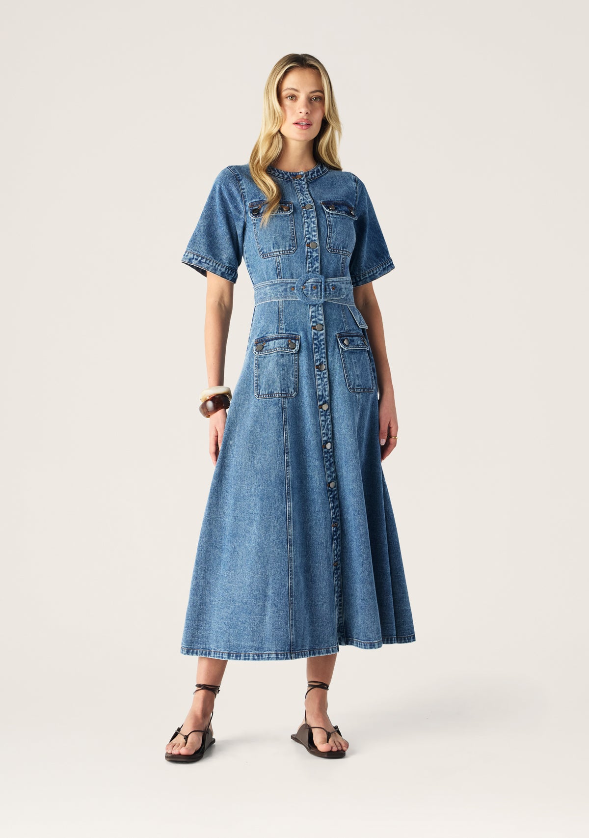 Aveline Denim Dress | MOS The Label